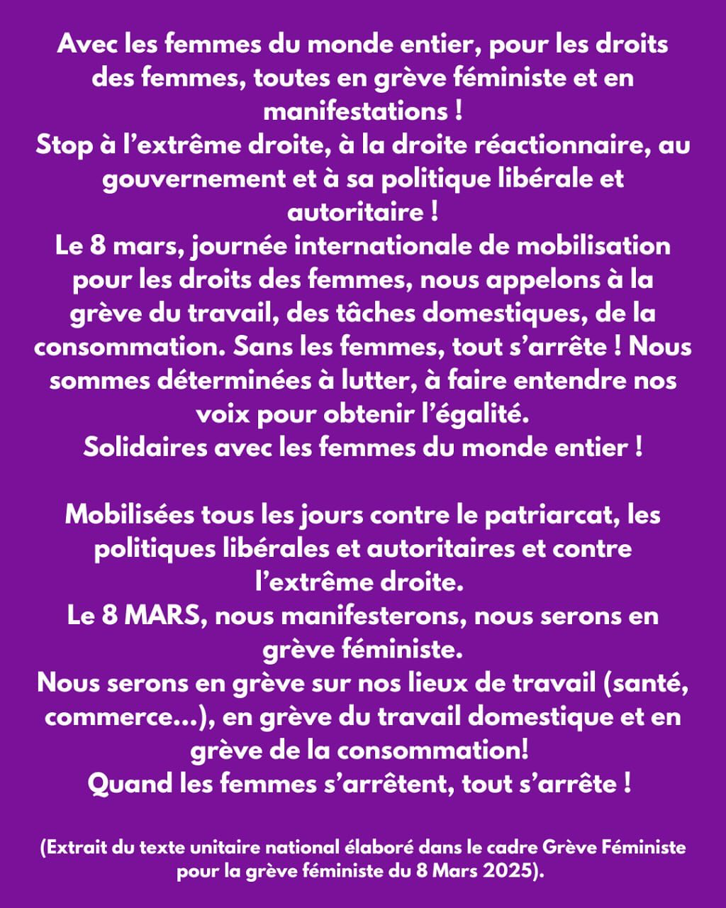 Le collectif féministe du 8 mars toute l’année appelle à manifester à Forcalquier le 8 mars 2025 -3
